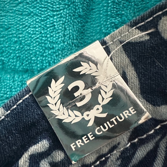 Free Culture Women's Blue Patterned Ombré Jeans - Picture 3 of 3